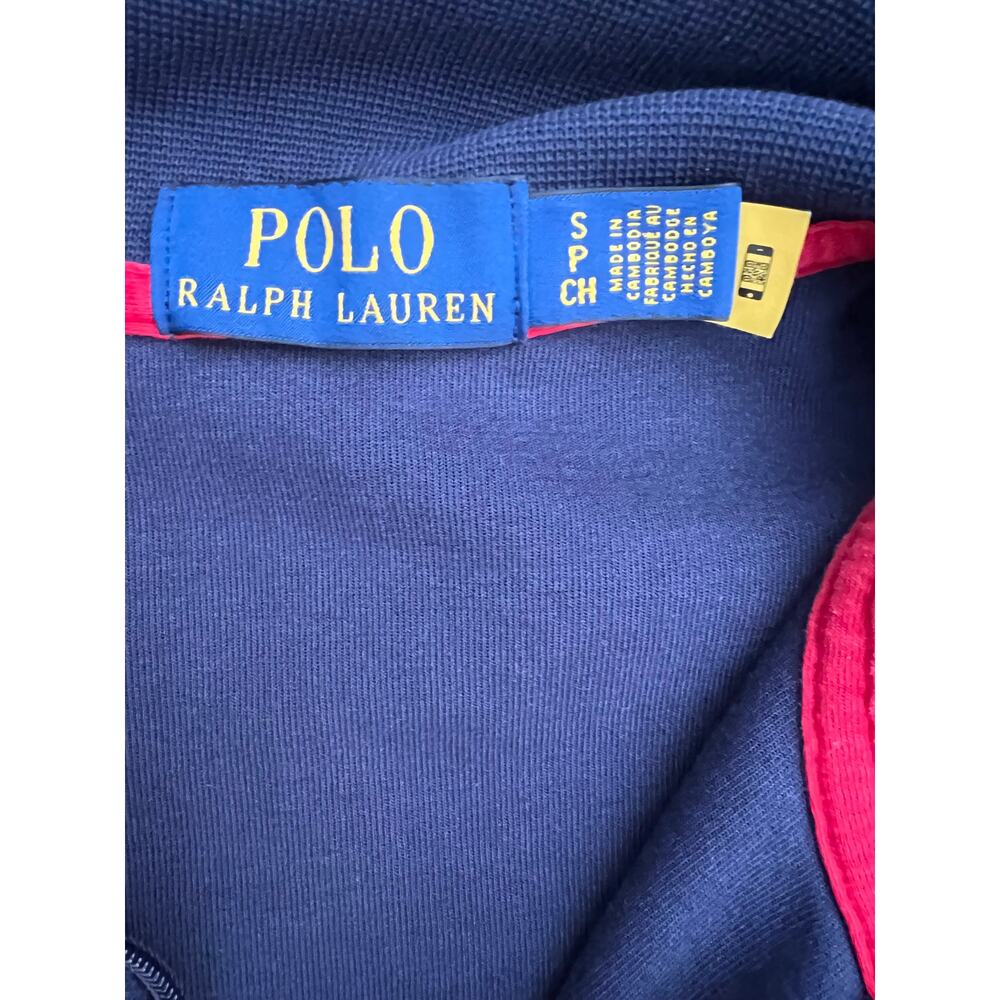 Polo by Ralph Lauren red, white, blue retro style track jacket size S - Picture 7 of 7